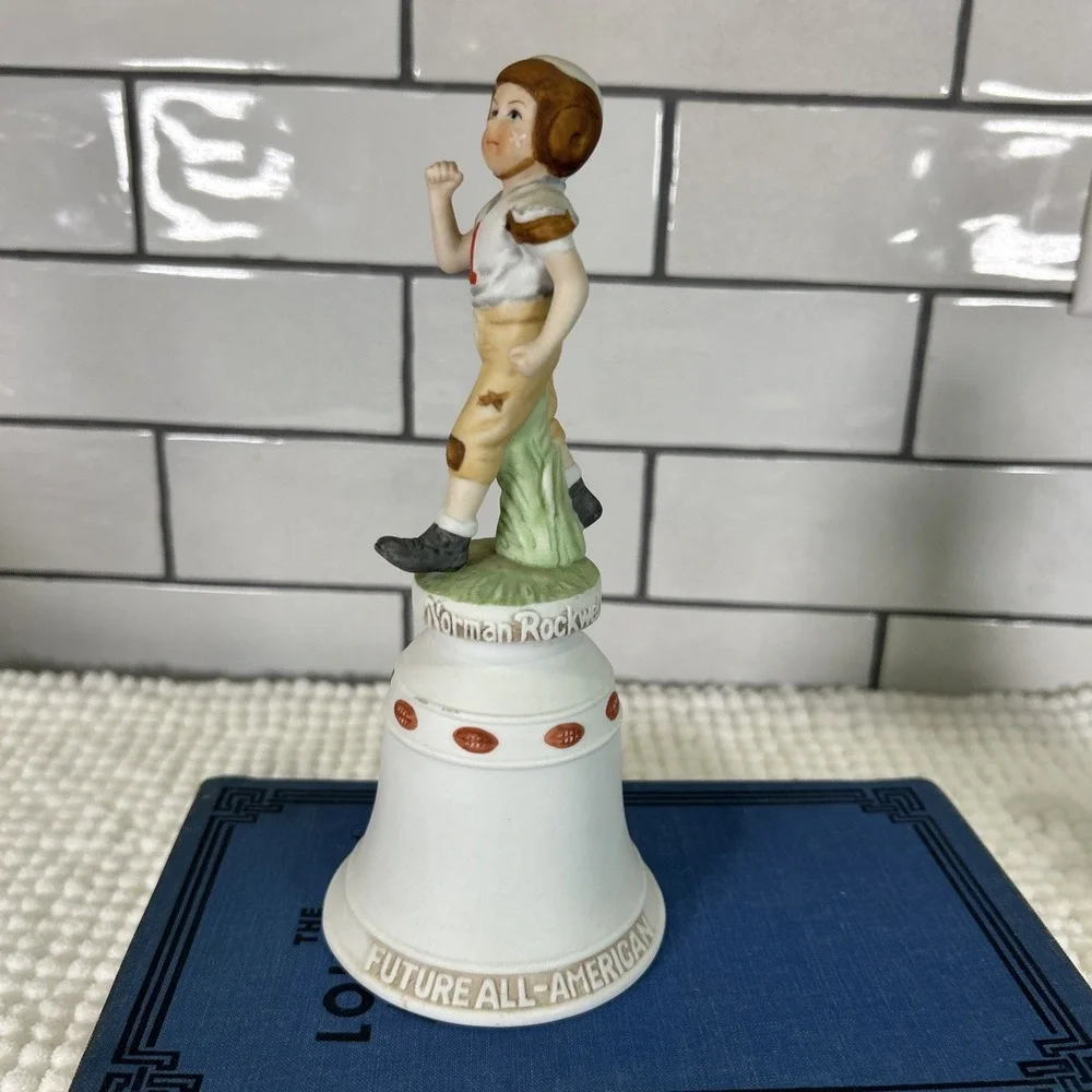 Vtg 1978 Norman Rockwell Porcelain Bell Future All American Children Series II